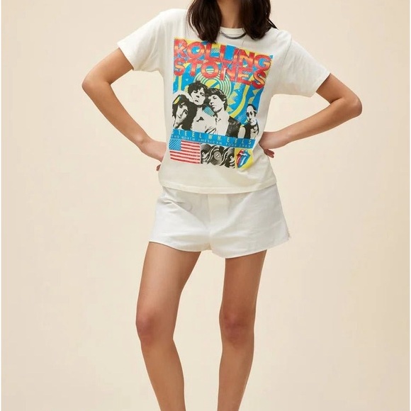 Daydreamer Tops - Daydreamer Rolling Stones Steel Wheels Ringer Tee